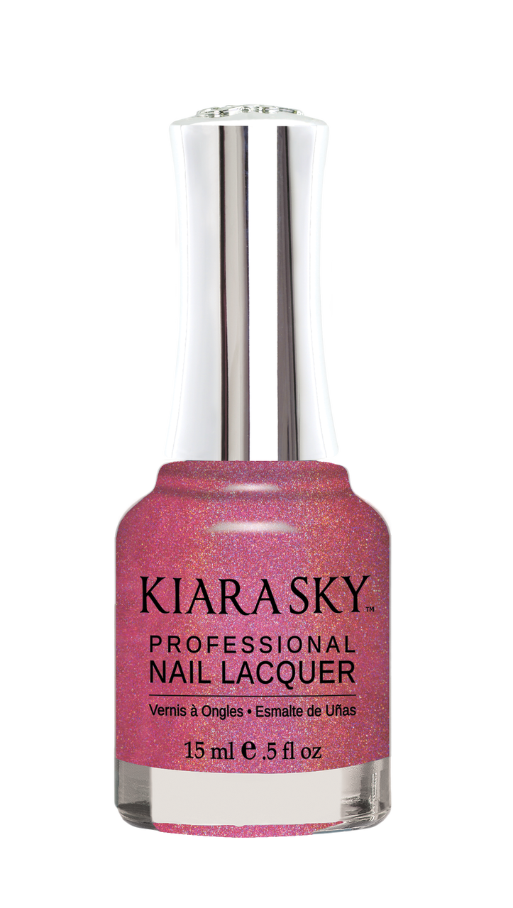 Kiara Sky Nail Lacquer Holo Mermaid Collection - N912 Up Scale Pink