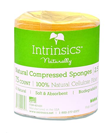 Intrinsics Naturally - Compressed Cellulose Sponges