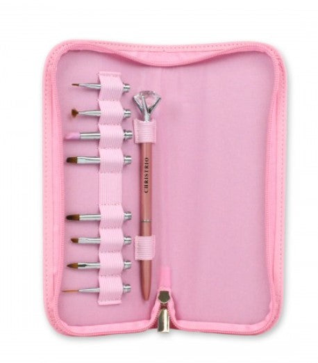 Christrio Pink Diamond Brush Set
