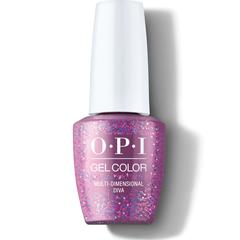 OPI Gelcolor - Multi-Dimensional Diva (a holographic pink glitter) GCE04