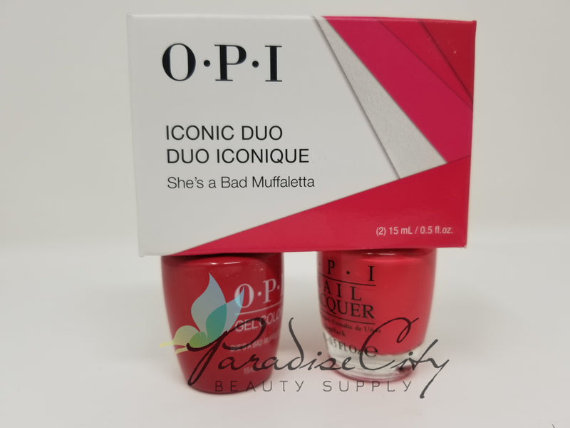 OPI Iconic Duo Iconique - She's a Bad Muffaletta!