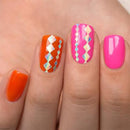 BMC 8 Sheet Holographic Nail Art Manicure Vinyl Guide Stickers - Holo Strips