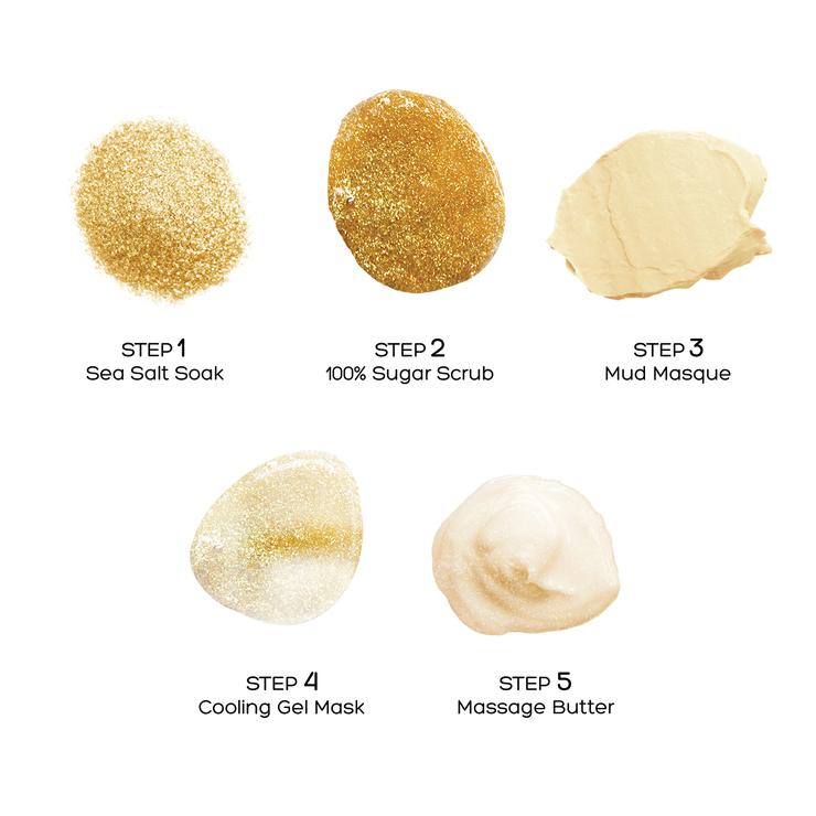 Voesh Golden Glimmer 5 Step Single - Use Pedicure