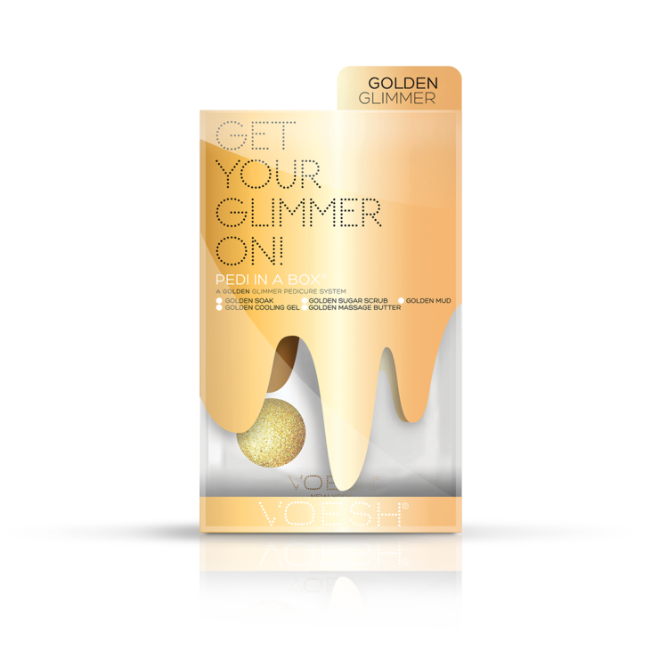Voesh Golden Glimmer 5 Step Single - Use Pedicure
