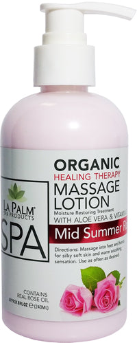 La Palm - Organic Therapy Massage Lotion Mid Summer Rose