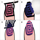 BMC 8 Sheet Holographic Nail Art Manicure Vinyl Guide Stickers - Holo Strips