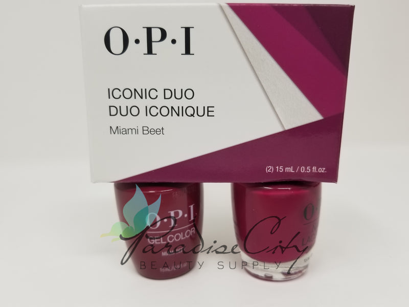 OPI Iconic Duo Iconique - Miami Beet