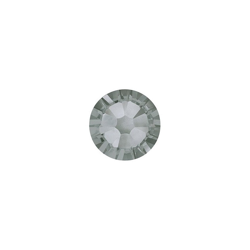 Swarovski - 2058 XILION Rose Flat Back Black Diamond (215)