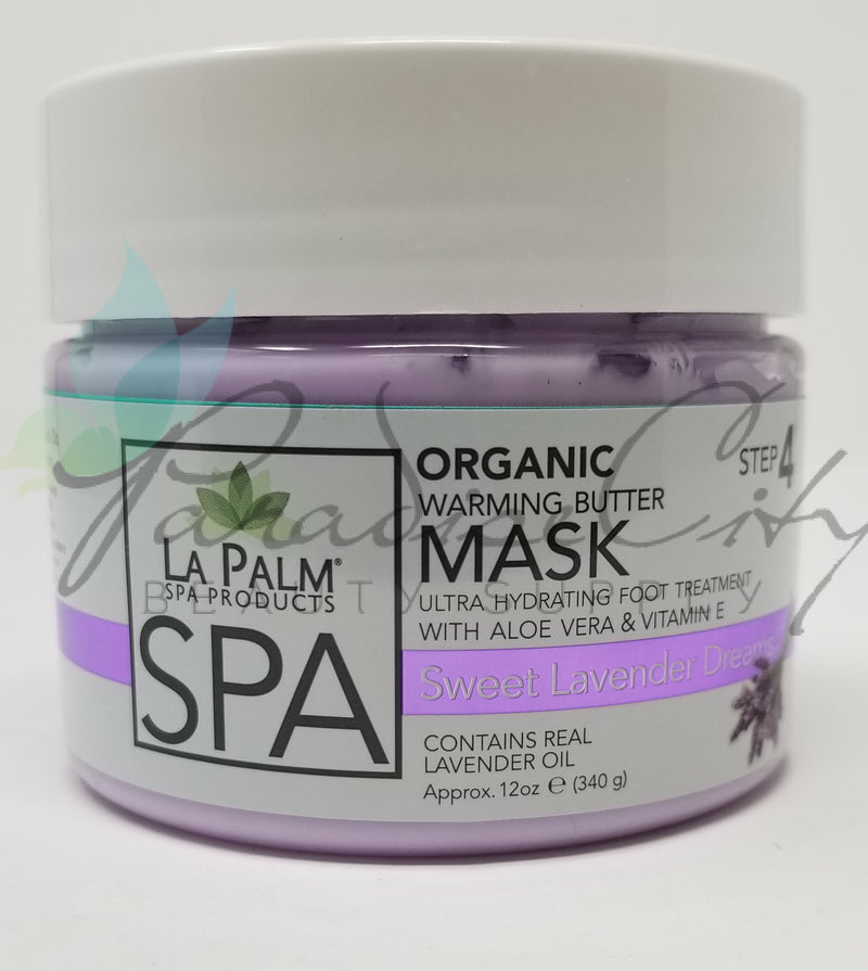 La Palm - Organic Warming Butter Foot Mask - Sweet Lavender Dreams